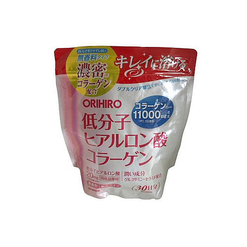 Orihiro Low Molecular Hyaluronic Acid Collagen Bag Type 180g / ម៉្សៅកូឡាជែន